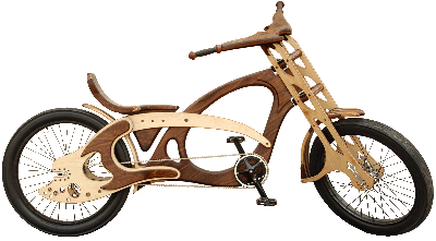 Bici in legno riciclato
